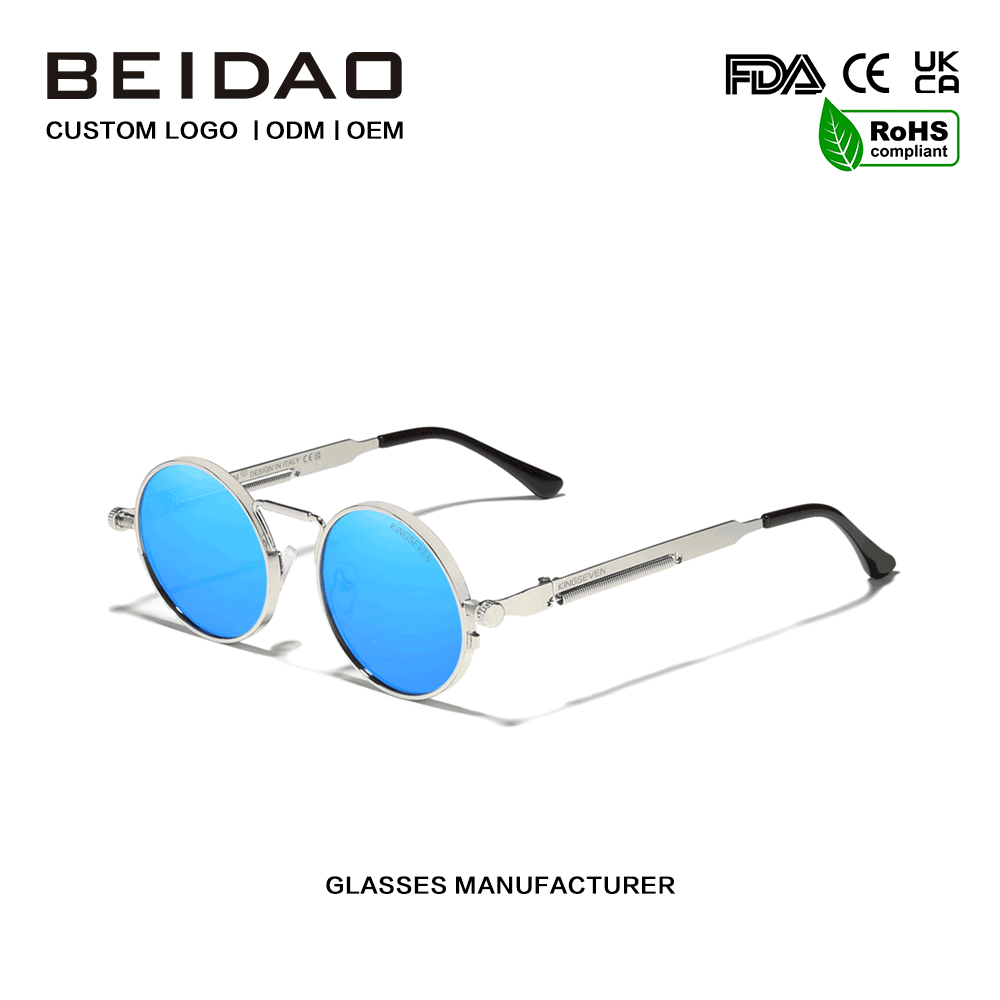 عینک آفتابی با فریم فلزی پلاریزه با محافظ UV400
