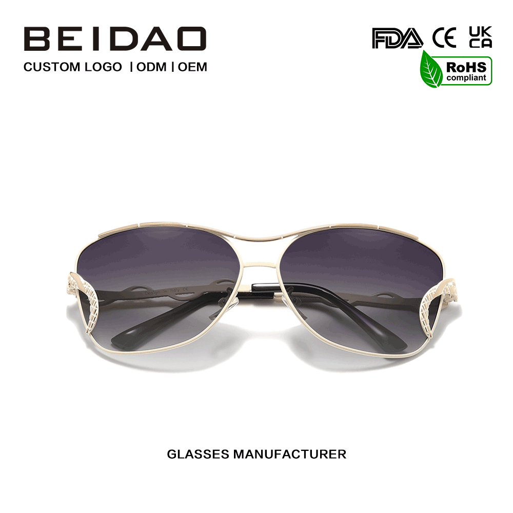 عینک آفتابی مدرن Big Full Rim Gradient UV400 Protection